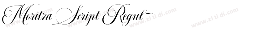 Moritza Script Regul字体转换
